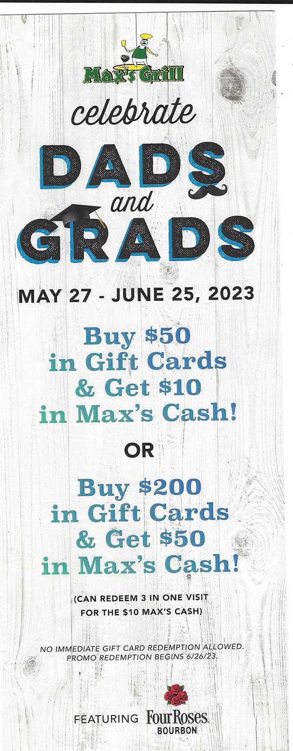 Dads and Grads at Max's
